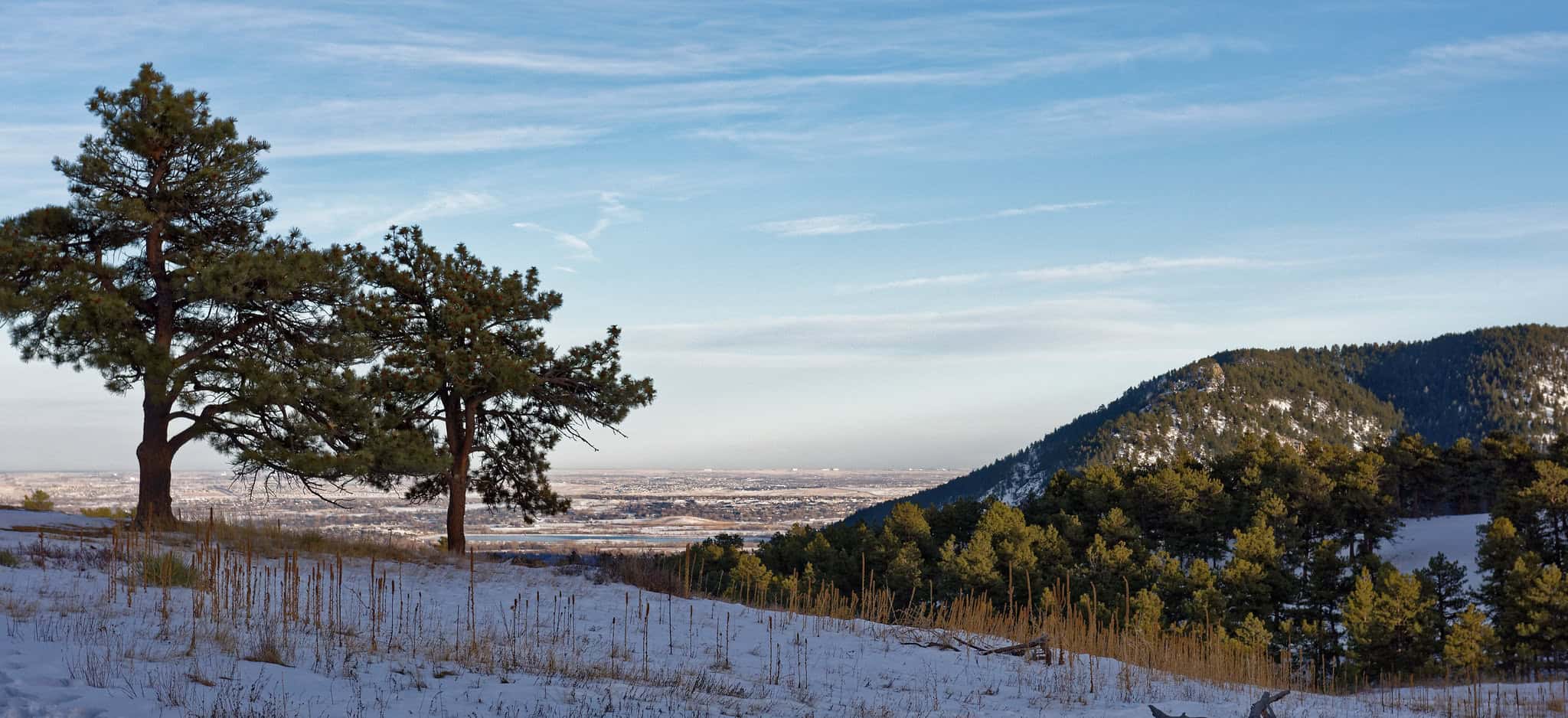 View of Boulder Colorado from Betasso Preserve