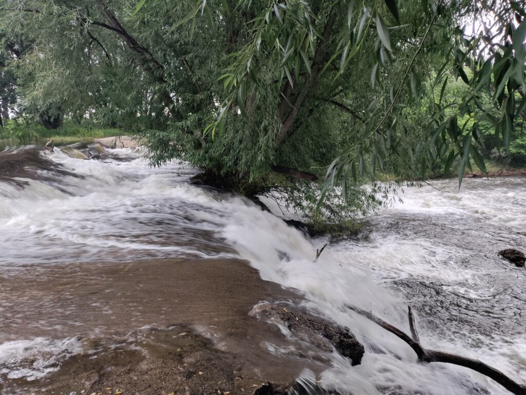 Waterfall in Golden Ponds Park, Longmont