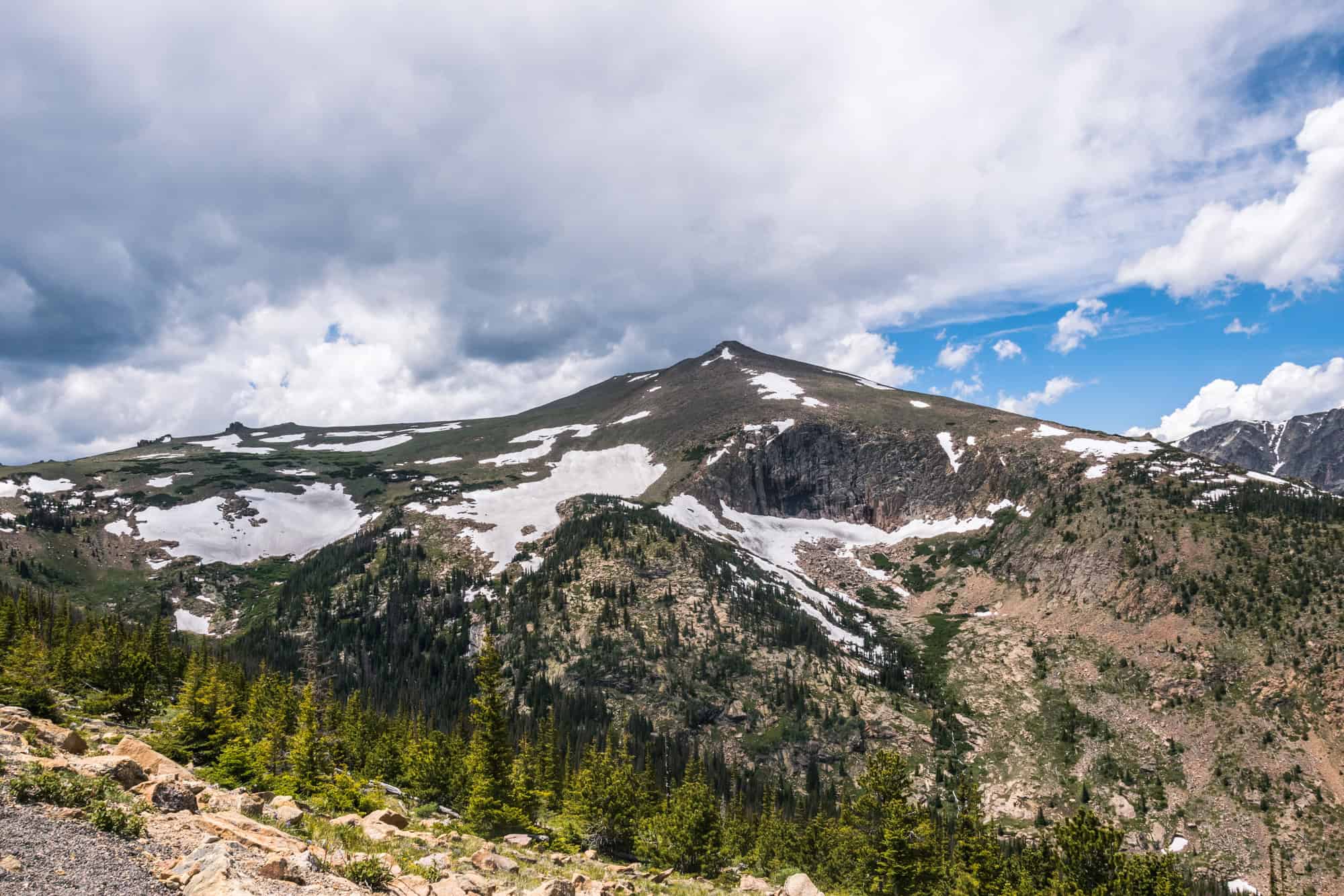 Stormy Peak Photographed in Rocky Mountain National Park