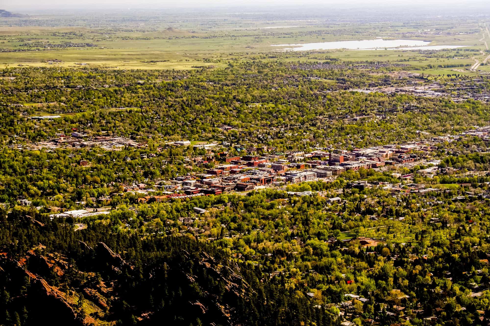 The city of Boulder, an emerging tech hub in Colorado's Front Range