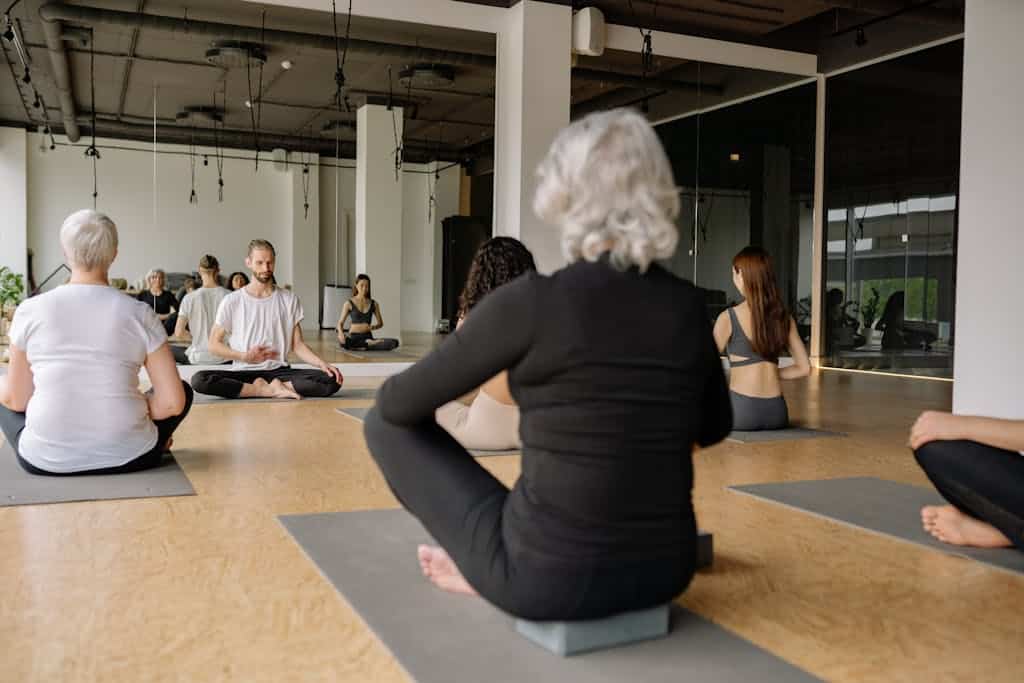 Woman Participating in Senior Yoga Classes in Longmont