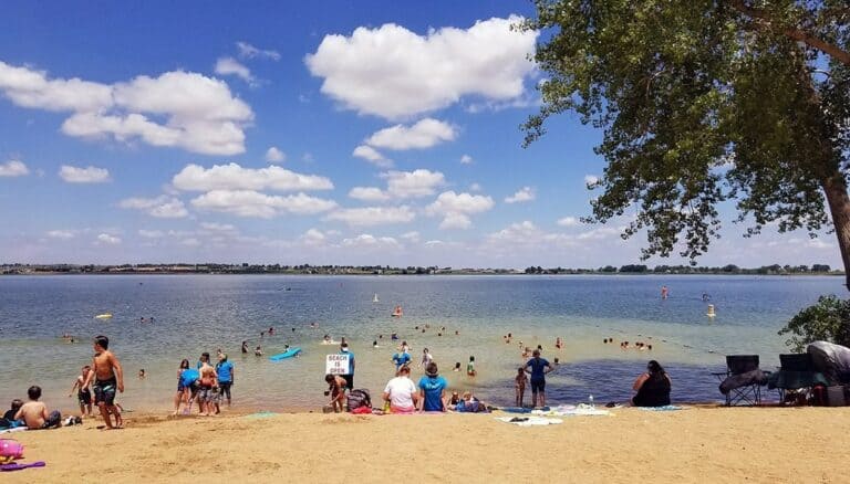 Swimming at Longmont Lakes Union Reservoir