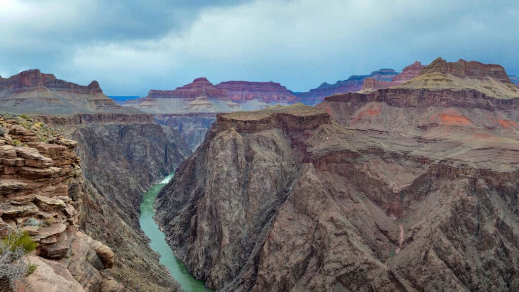 The Colorado River flows through Grand Canyon National Park in the Lower Basin Colorado River