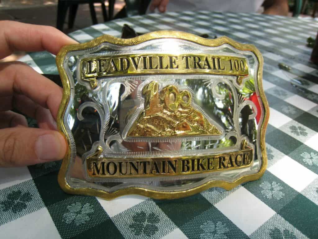 Leadville Trail 100 MTB Prize Belt Buckle