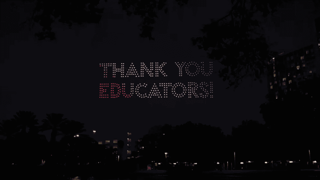 St Vrain Innovation Center Drone Team - Drone Show - Longmont Ledger