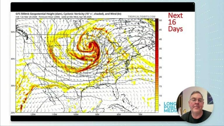 video thumbnail for 'Longmont Weather Report - March 26, 2026 to April 2, 2026'